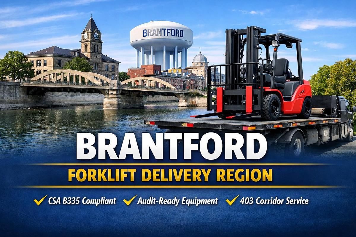 Audit‑Ready Forklifts Delivered to Brantford — CSA B335:25 Compliant, Verified, and Ready for Your Facility