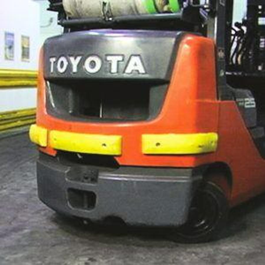 Safe-Bump Forklift Protectors | Magnetic Cushion Guards | CSA/MOL Compliant | Wrap-Around Fork Pads | Brampton ON | Premier Lift Equipment