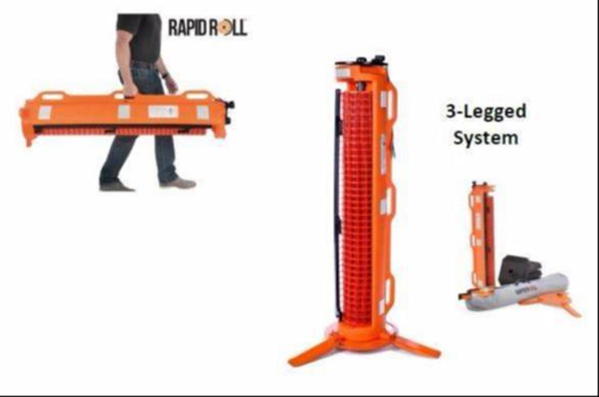 RR-FS-50-OR Safety Barrier | CSA/MOL Compliant | 3-Legged Fence System | Brampton ON | Premier Lift Equipment