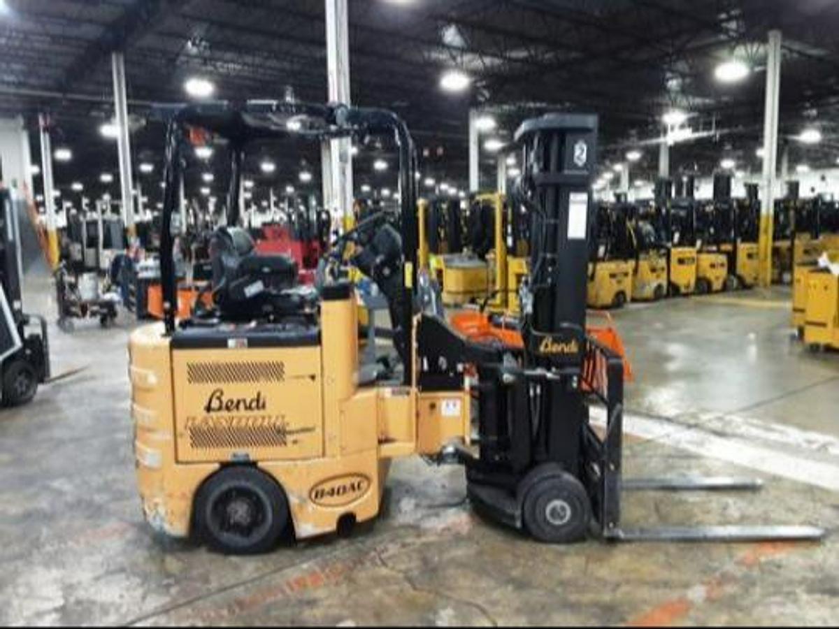 2020 Bendi B40/48AC180D CSA swing mast forklift Brampton 4000 lb 198” triple mast articulating chassis battery extra export-certified