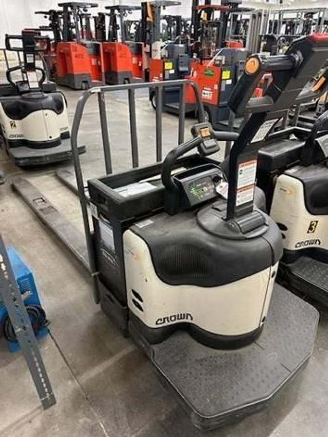 CSA-Certified 8,000 lb Crown PE4500-80 “Long John” Rider Pallet Jack with 93" Forks Delivered to Brampton ON