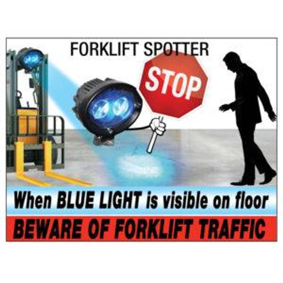 Forklift Warning Sign – CSA/MOL Compliant | 9″×12″ Aluminum Safety Plate | Indoor/Outdoor | Brampton ON | Premier Lift Equipment