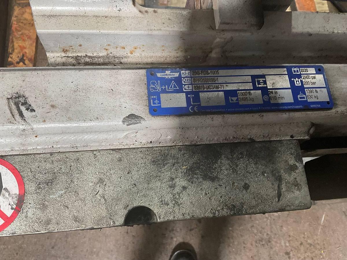 Data tag view showing serial number, model ID, and CSA compliance stamp