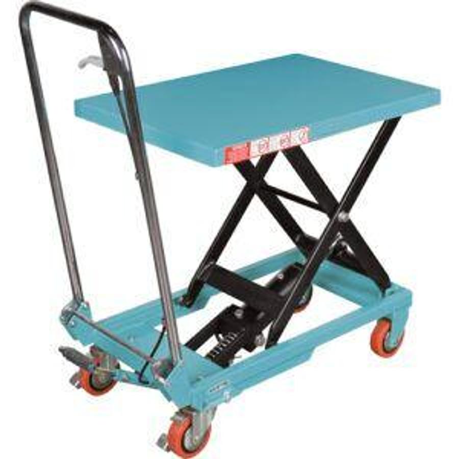 Hydraulic Scissor Lift Table | CSA/MOL Compliant | 150 kg Capacity | Folding Handle | Brampton ON | Premier Lift Equipment