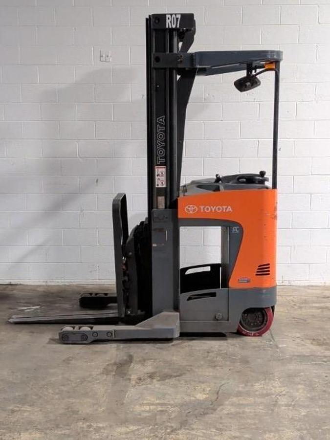 Refurbished Toyota 8BRU18 Electric Reach Truck | 240" Mast | CSA-Certified
