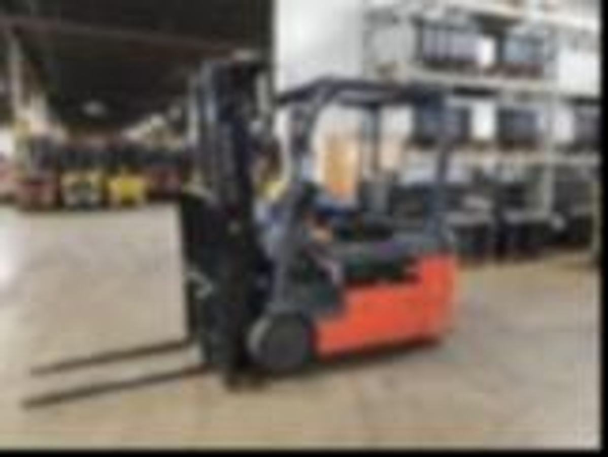 Sold-Toyota-8FBE20U-CSA-Electric-3Wheel-Forklift-4,000lb-240”-Lift-MississaugaON