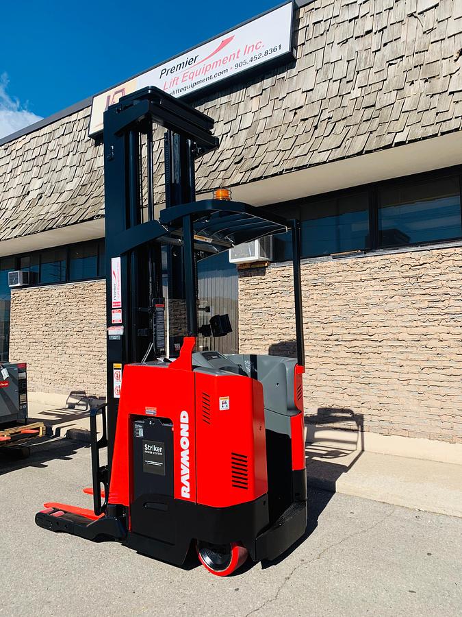 Opposite Rear view showing counterweight and mounted safety lighting