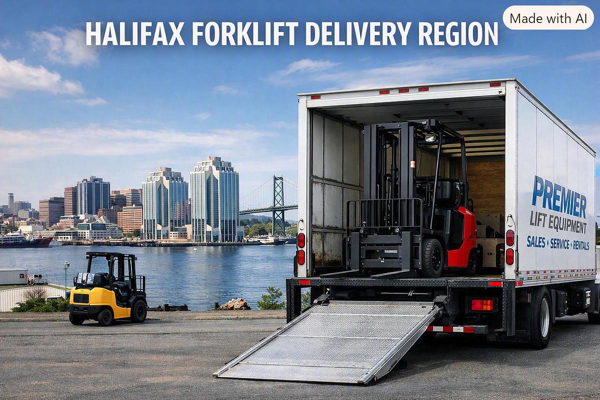 CSA‑aligned forklifts delivered to Halifax, Dartmouth and Burnside Industrial Park with audit‑ready documentation and corridor‑scheduled delivery