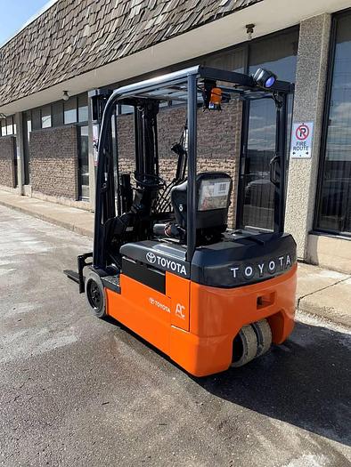 Refurbished SOLD – Refurbished 2018 Toyota 8FBE20U | Electric 3-Wheel Forklift | CSA Certified | Mississauga Deployment Completed