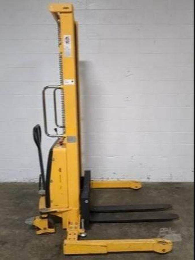Sold-Noblelift-H-2652-CSA-Electric-Stacker-2,200lb-137.8”-Lift-BramptonON
