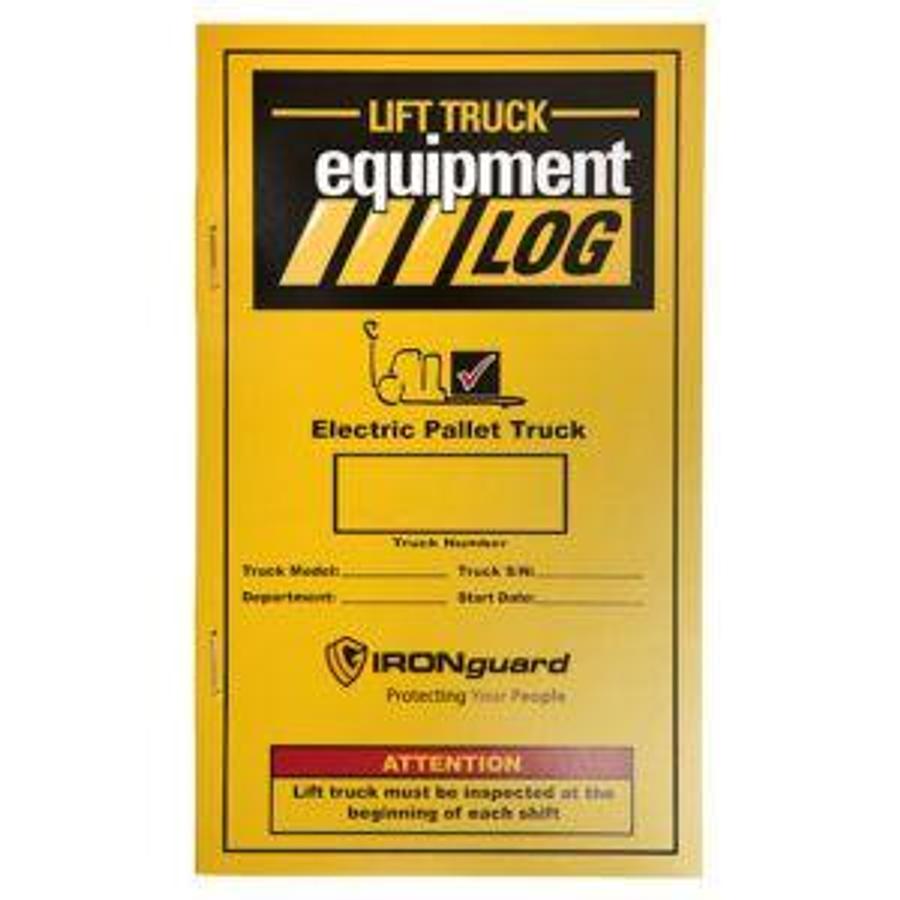 Lift Truck Log Book | CSA/MOL Compliant | Electric Pallet Truck | 624 Checklists | Brampton ON | Premier Lift Equipment