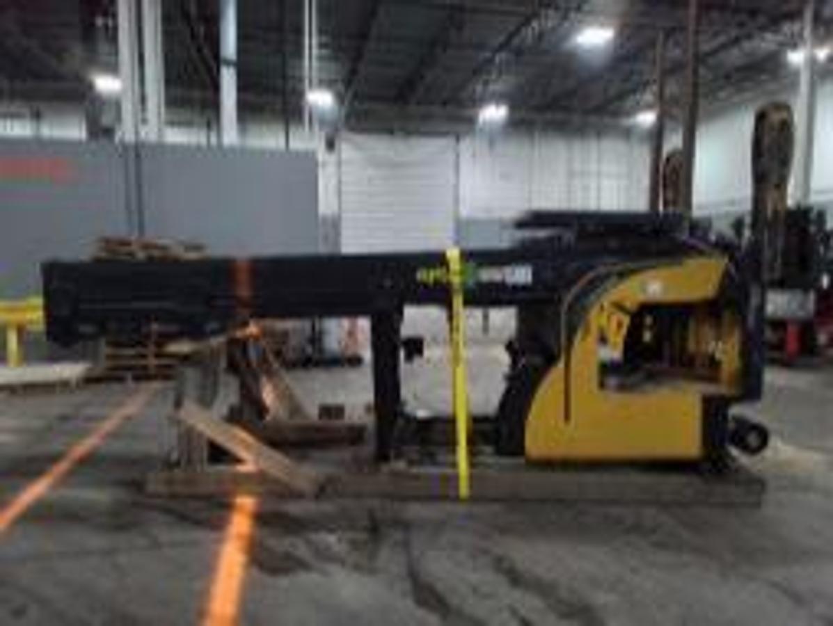 Cradled and Laid Dow Opposite side view showing battery compartment and CSA-certified labeling