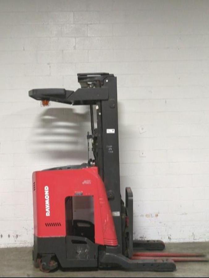 Raymond 730-R35TT CSA reach truck Brampton 3500 lb 231” triple mast side shift single reach battery extra low-clearance retrofit indoor export