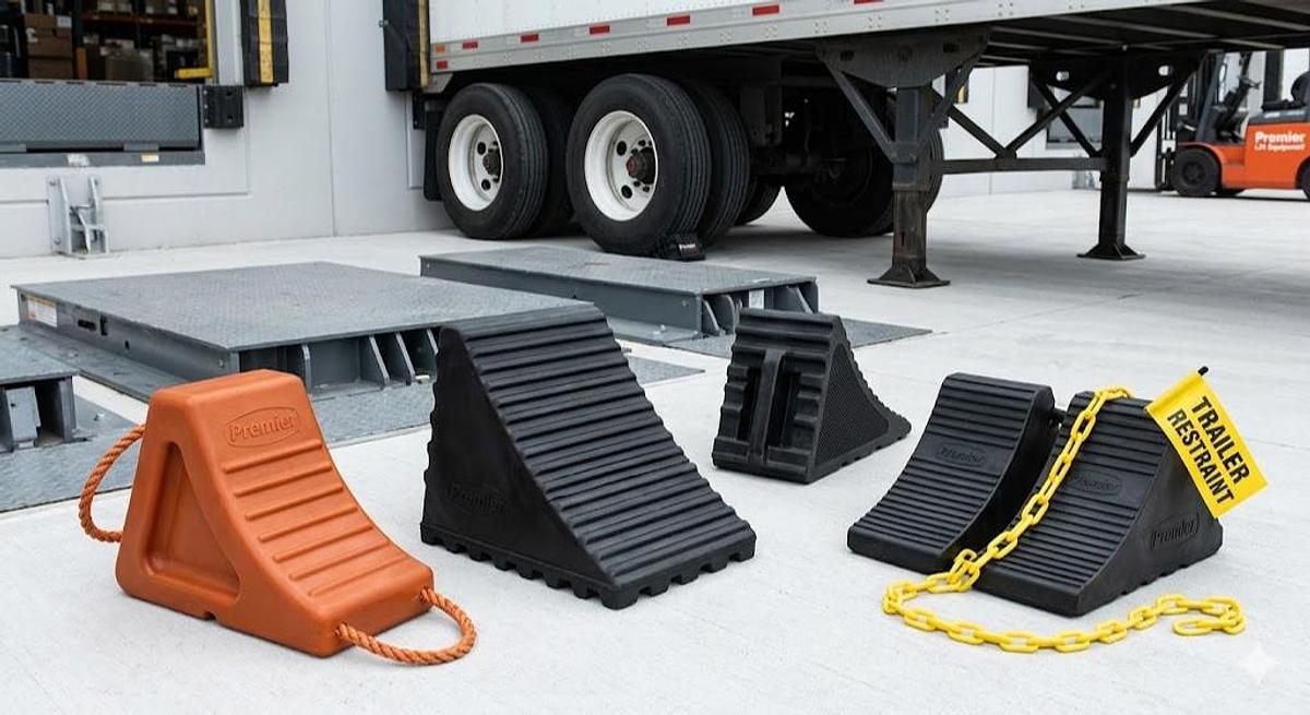 Industrial Wheel Chocks & Trailer Restraint Systems – CSA-Approved Rubber and Urethane Dock Safety Solutions