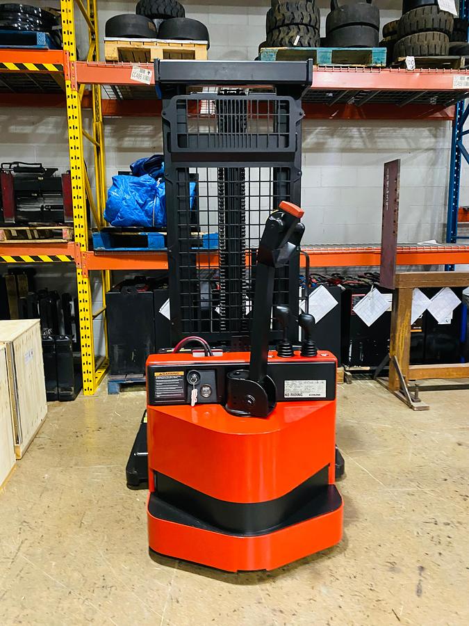 rear view of walk behind controls