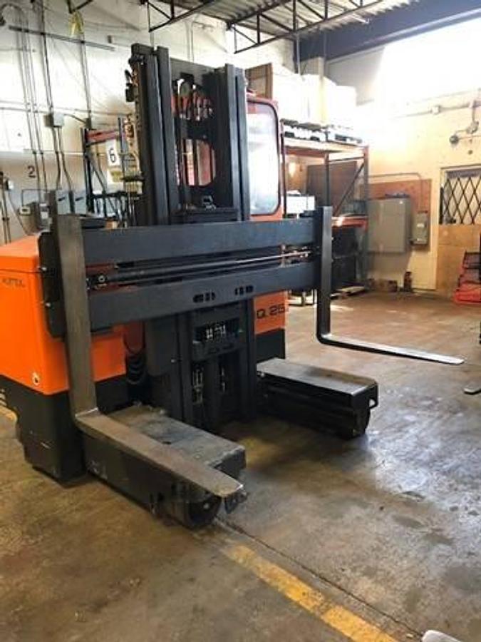 Sold-Hubtex-MQ25-CSA-Electric-Sideloading-Forklift-5,000lb-197”-Lift-BramptonON