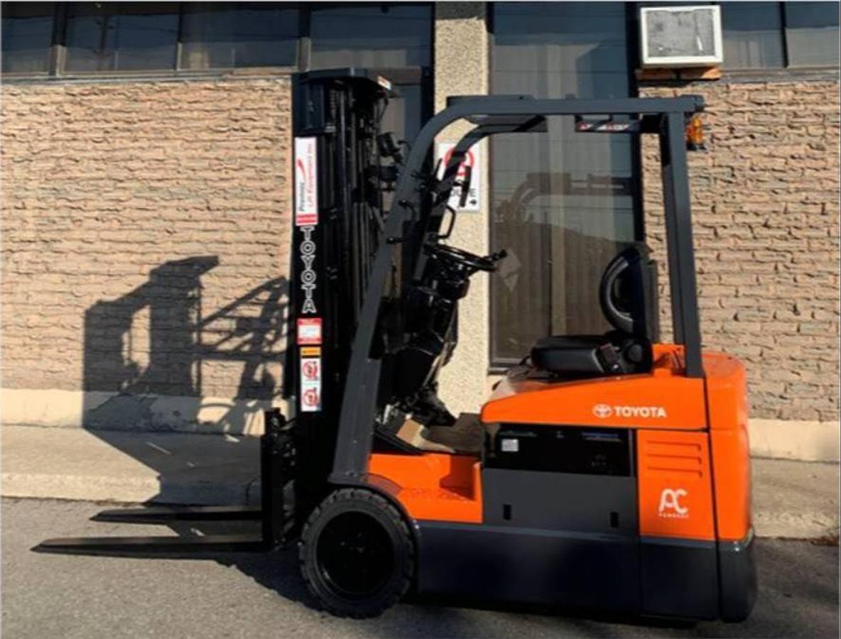 Sold-Toyota-7FBEU15-CSA-3-Wheel-Electric-3,000lb-189”-Lift-BramptonON