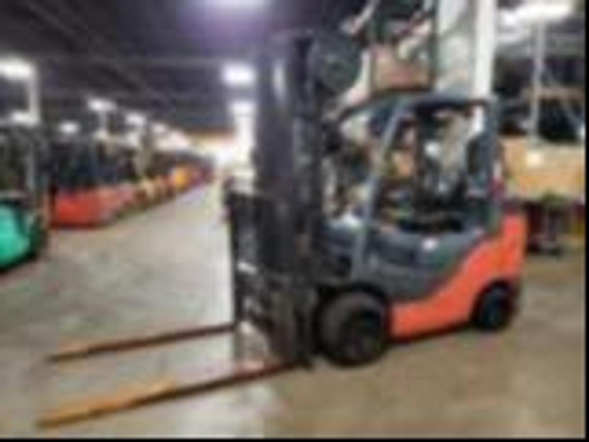 CSA-certified propane forklift | 6,500 lb | quad mast | side shift + fork positioner | cushion tires | indoor warehouse spec | Premier Lift Brampton ON