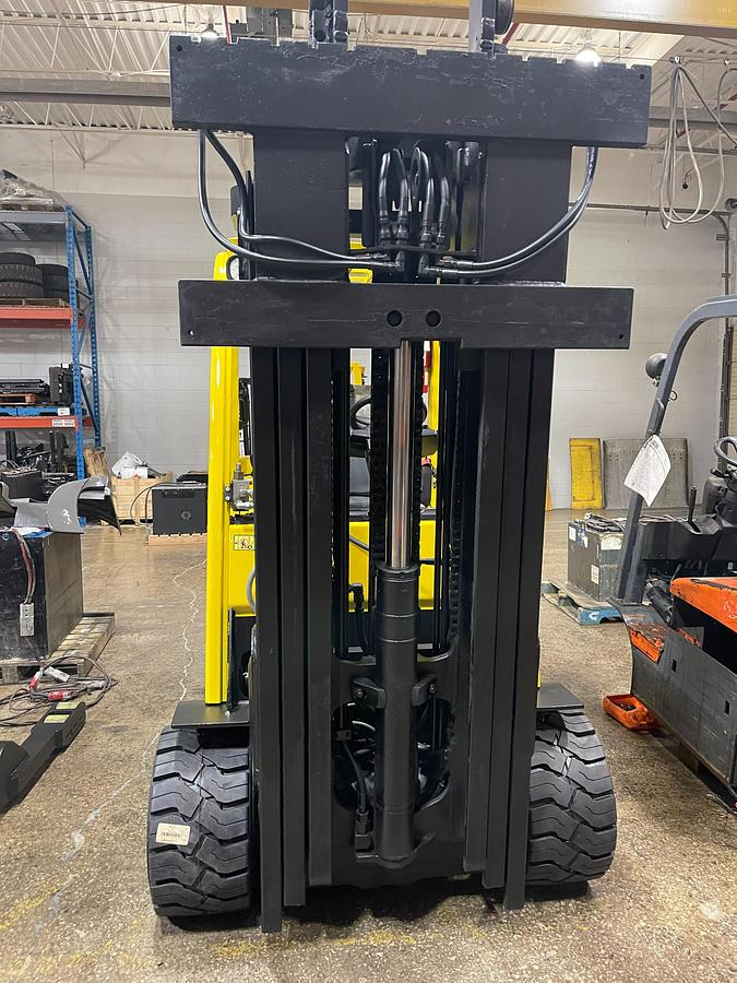 2017 Hyster S120FTPRS – front view – 12,000 lb LPG cushion forklift with 48” forks and triple‑stage mast – CSA/MOL certified