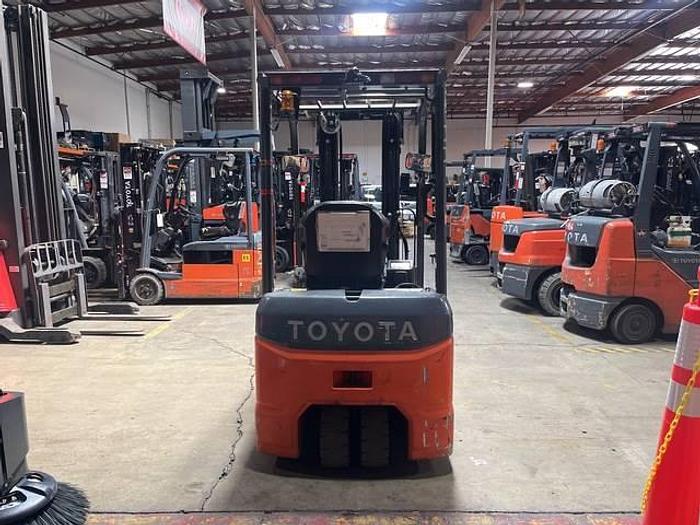 Used SOLD – 2018 Toyota 8FBE18U | Electric 3-Wheel Forklift | CSA Certified | Brampton Deployment Completed