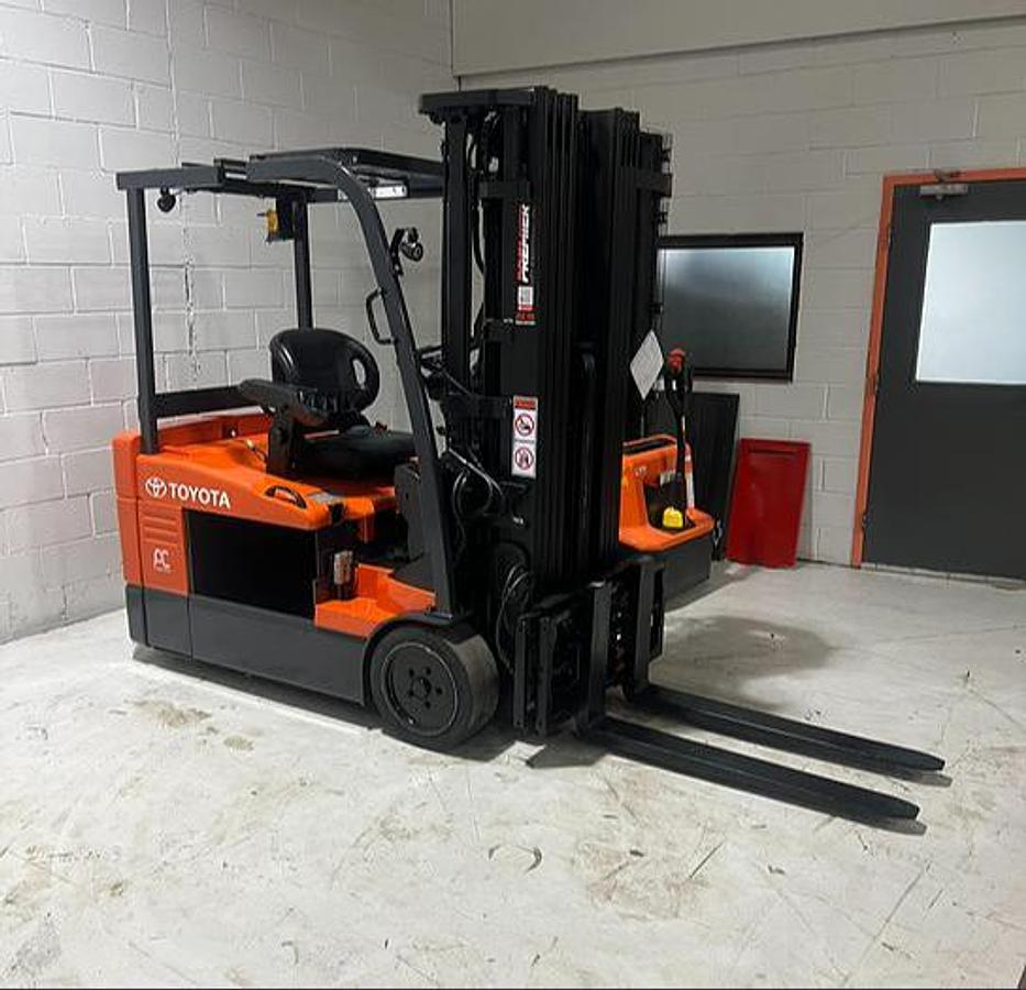 SOLD – Toyota 7FBEU20 CSA‑Certified Electric Forklift – Stock #21352