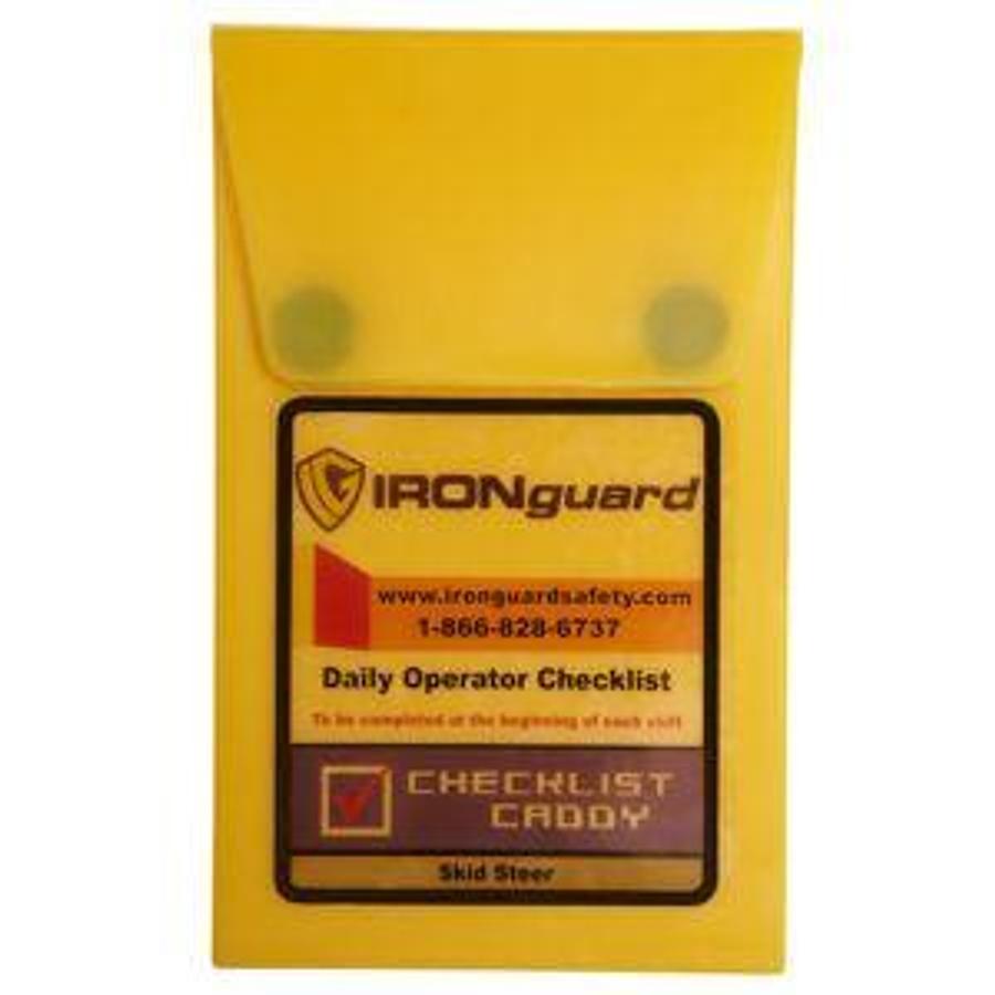 Checklist Caddy | Skid Steer & Forklift | CSA/MOL Compliant | 75-Sheet Log Pad | Brampton ON | Premier Lift Equipment