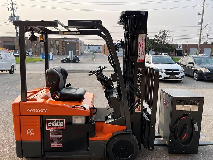 Used SOLD – 2011 Toyota 7FBEU20 | Electric 3-Wheel Forklift | CSA Certified | Brampton Deployment Completed
