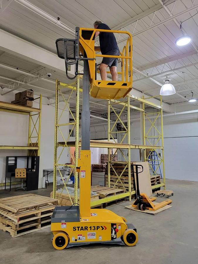 side view showing operator use