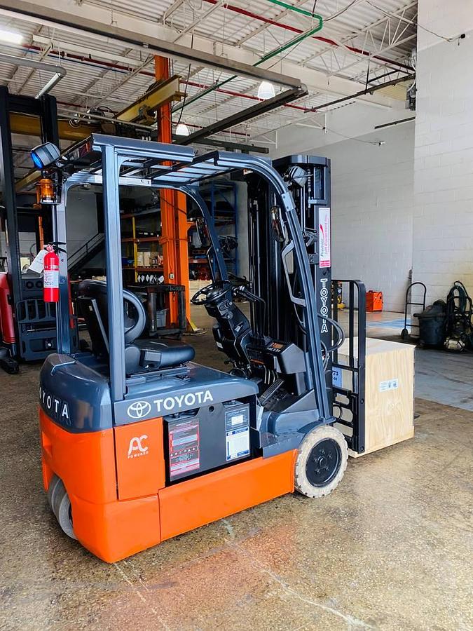 Toyota 8FBE15U forklift – CSA Certified – 3,000 lb electric – Brampton ON