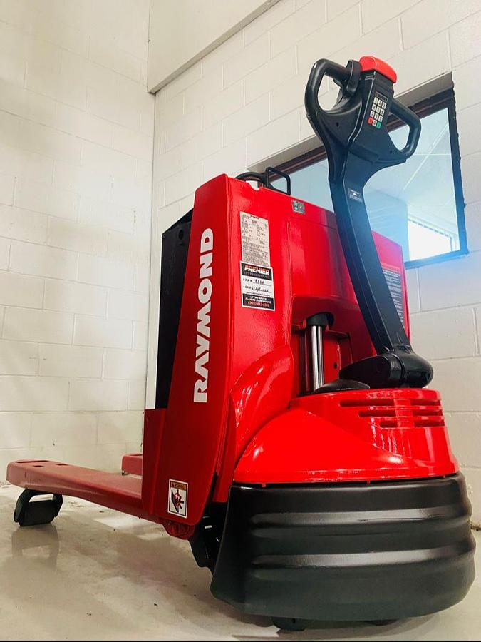 2010 Raymond 102T‑F45L Walkie Pallet Jack – Rear Angle – 4,500 lb Capacity, 27x45 Forks, CSA Certified