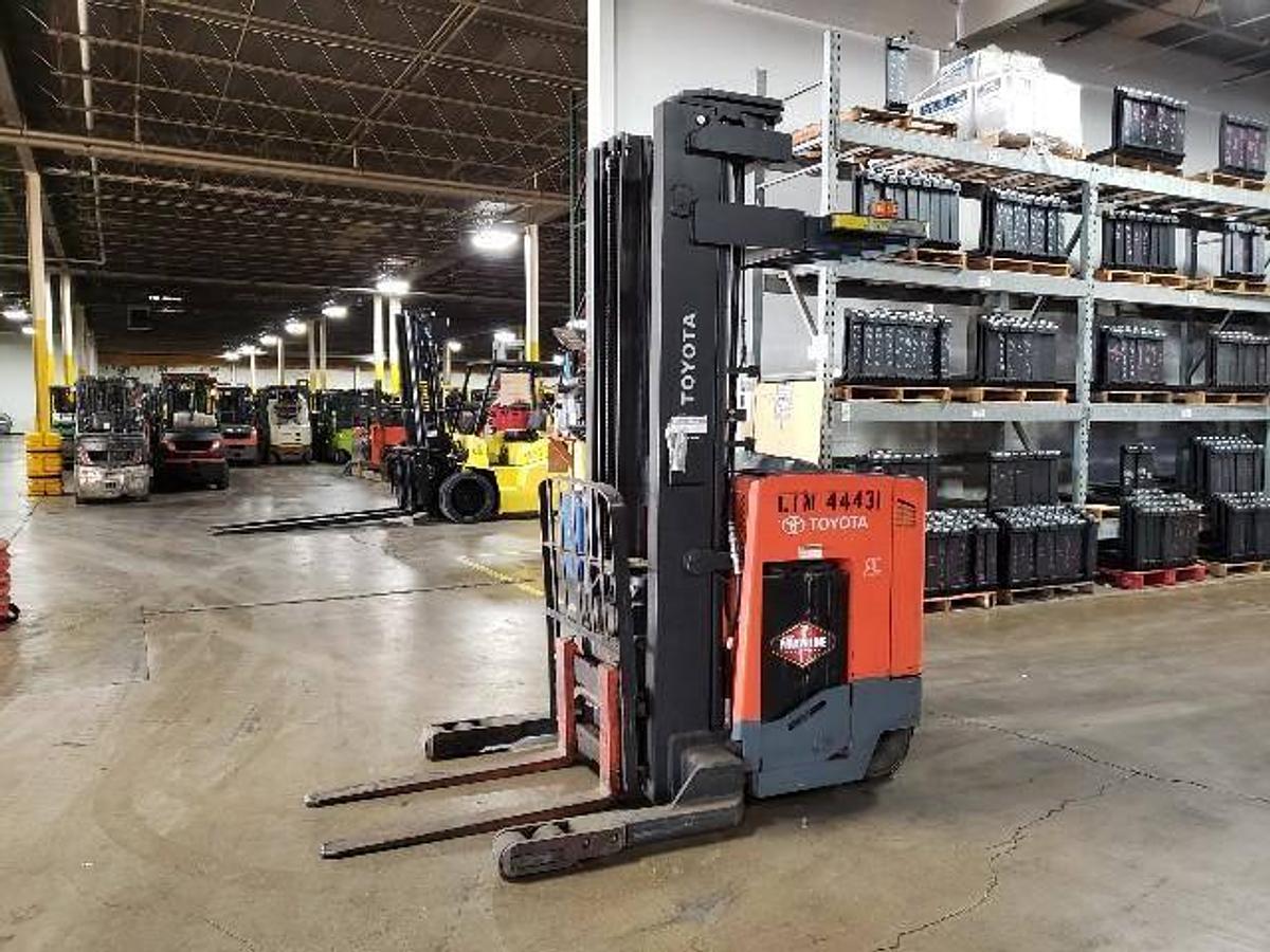 CSA-Certified Electric Reach Truck – 3,500 lb Toyota 9BRU18 Delivered to Brampton