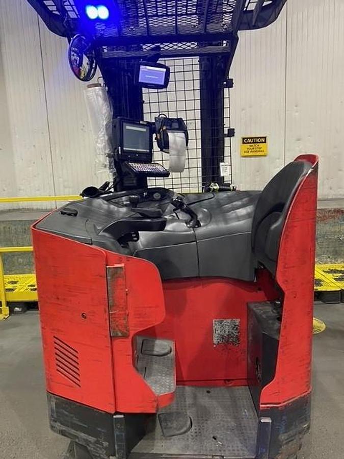 2022 Raymond 770‑R45TT reconditioned reach truck rear view 36V narrow aisle electric forklift
