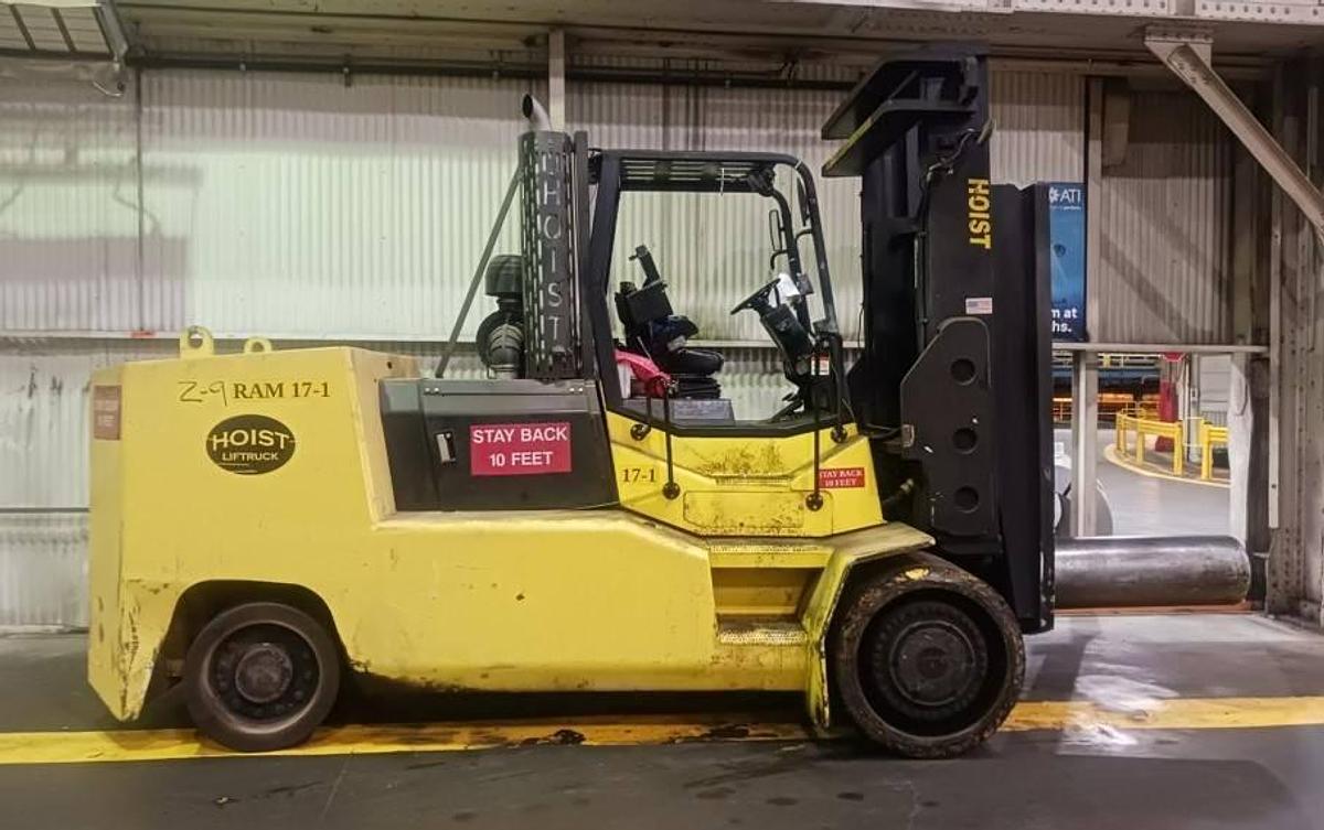 2017/2018 Hoist F600 Diesel Forklift | Coil Ram | Mono Mast | Cushion Tires | CSA Certified | Brampton ON | Export Ready