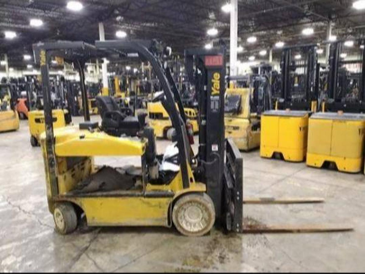 Yale ERC080VHN CSA electric forklift Brampton 8000 lb 186” triple mast clamp-ready SS FP 36V 48V battery optional indoor export