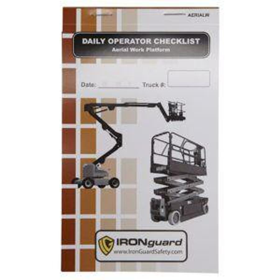 Checklist Caddy | Aerial Work Platform | CSA/MOL Compliant | 75-Sheet Log Pad | Brampton ON | Premier Lift Equipment