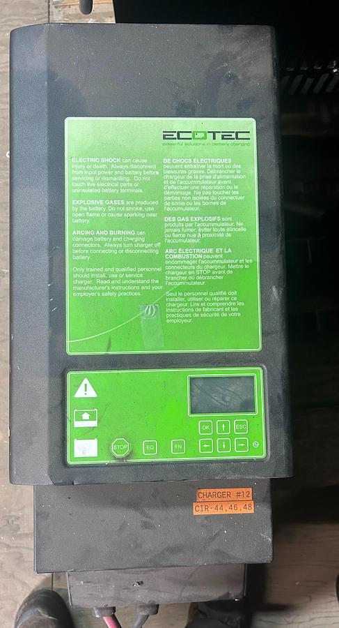 “ECOTEC ACCESS 16/36 forklift battery charger, 36V 260A lead‑acid unit with smart charging and 480V 3‑phase input.”