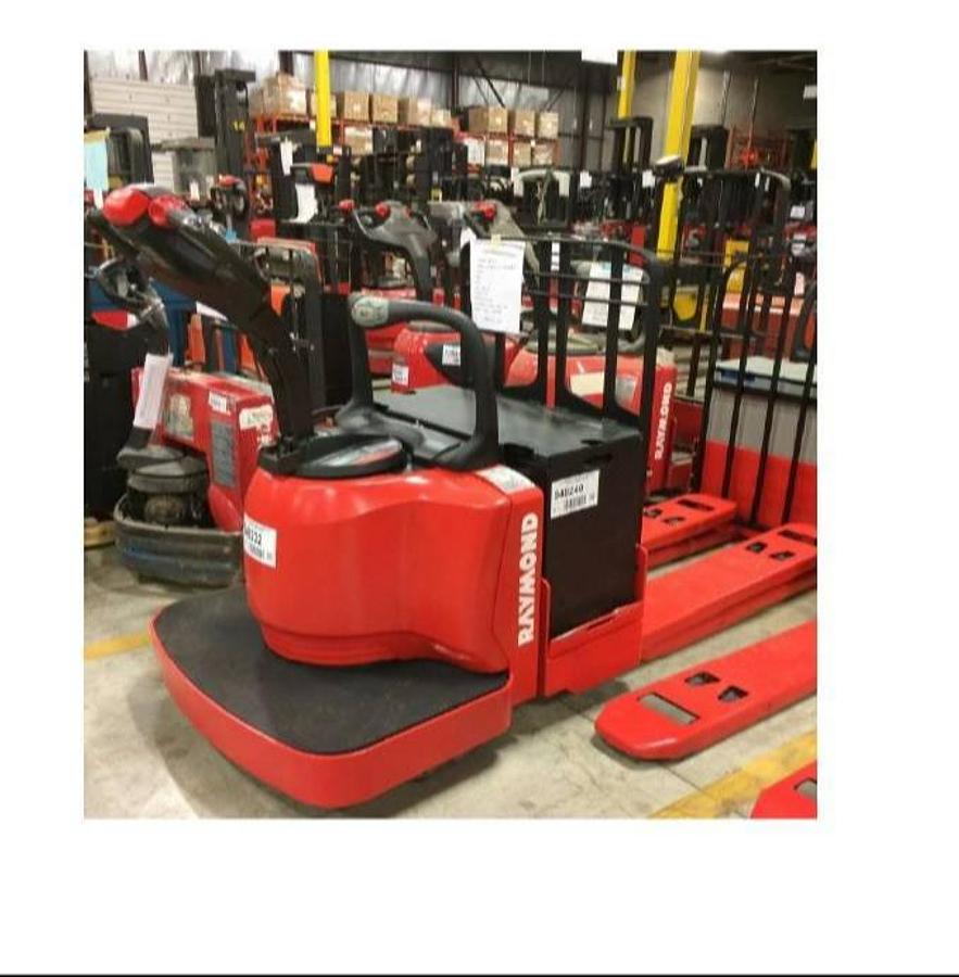 2009 Raymond 8400 CSA electric walkie pallet jack Brampton 6000 lb 27x48 forks freezer compatible export certified battery charger optional
