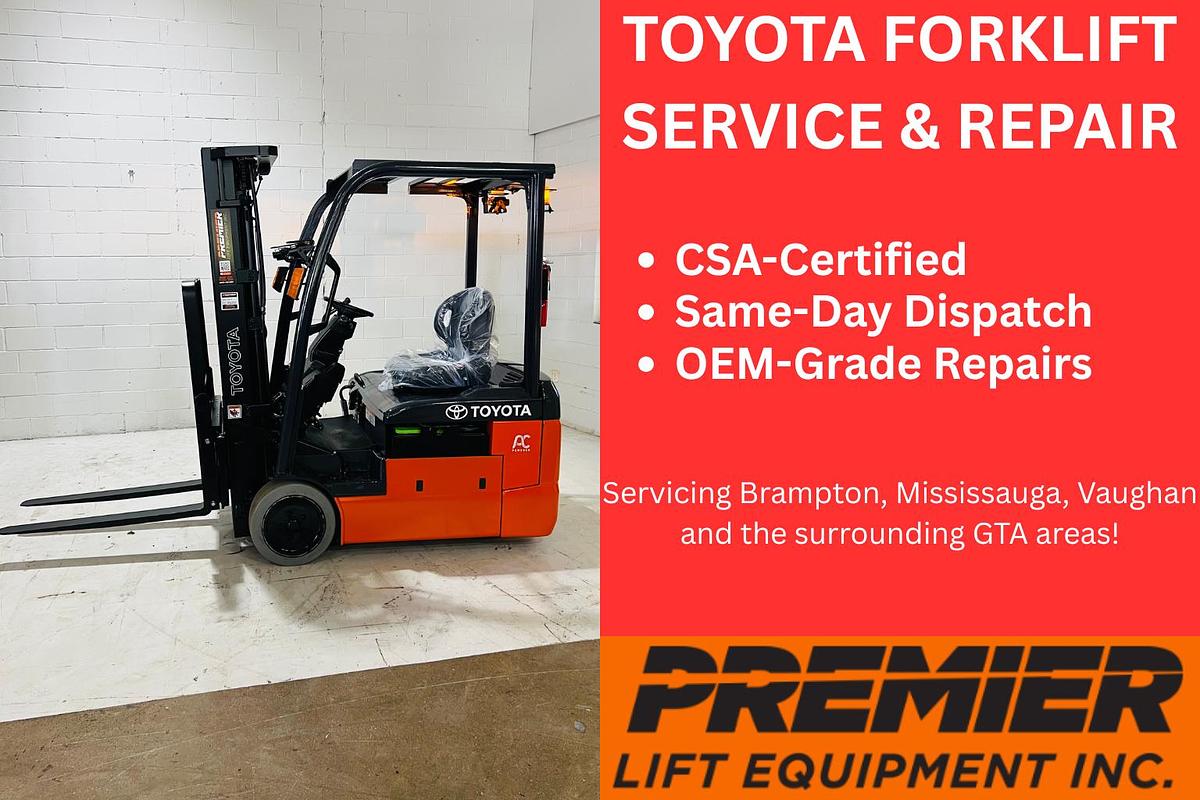 CSA Toyota Forklift Service 2.0 – Electric & Propane Repairs in Oakville, Mississauga, Burlington