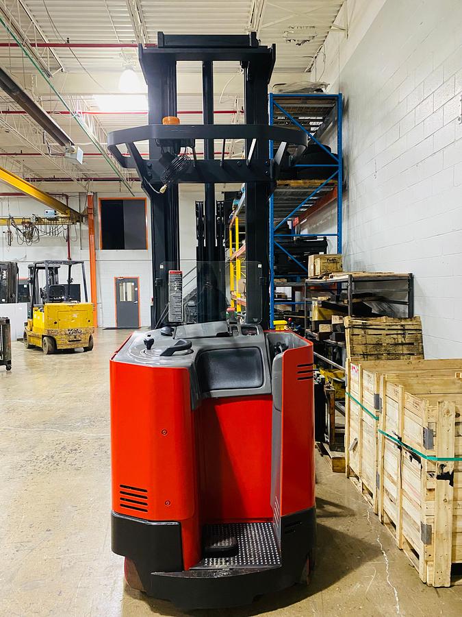 Operator compartment view showing ergonomic deck and forward facing controls