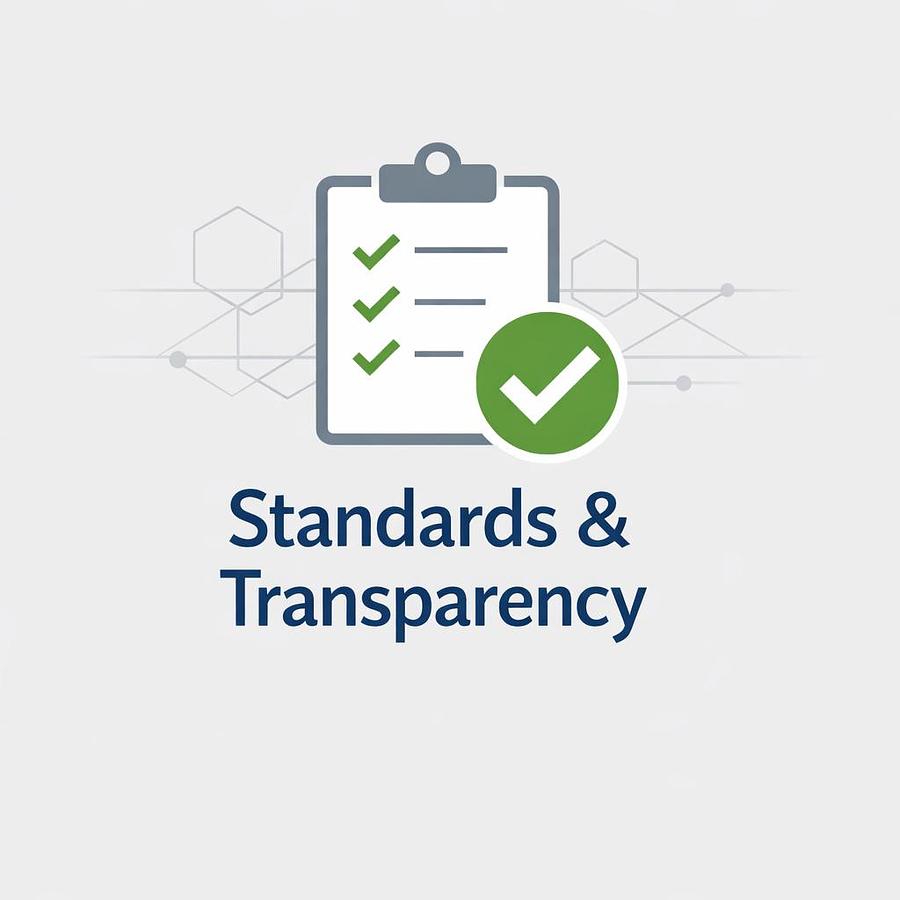 Standards & Transparency icon representing Premier Lift’s verified data, CSA alignment, and documentation framework
