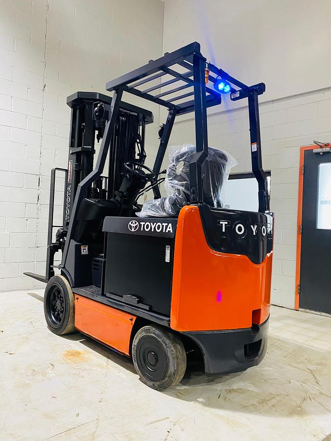 Opposite Back angled side view showing counterweight and rear lights