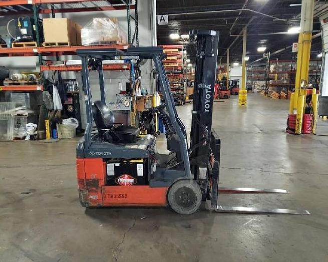 Refurbished SOLD – 2016 Toyota 8FBE18U | Electric Forklift | CSA Certified | Brampton Deployment Completed