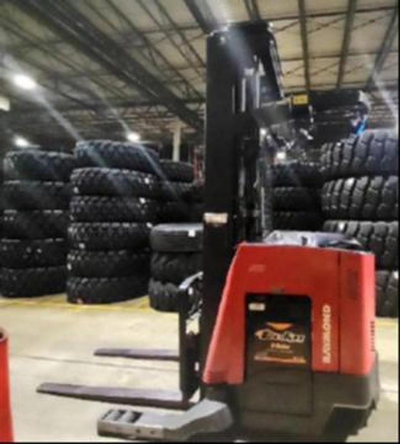 2019 Raymond 750-R45TT CSA reach truck Brampton 4500 lb 268” triple mast side shift single reach battery extra freezer-ready export vertical racking