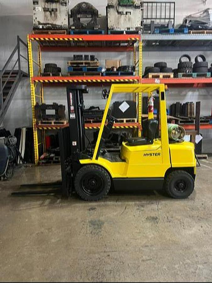 2005 Hyster H50XM LPG Forklift | Triple Mast | Pneumatic Tires | CSA Certified | Full Service Support | Brampton ON | Export Ready