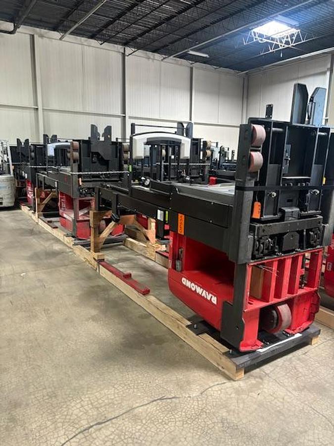 Raymond 540-OPC30TT WG – laid down in cradle – triple mast secured for transport – CSA/MOL certified picker – Brampton ON