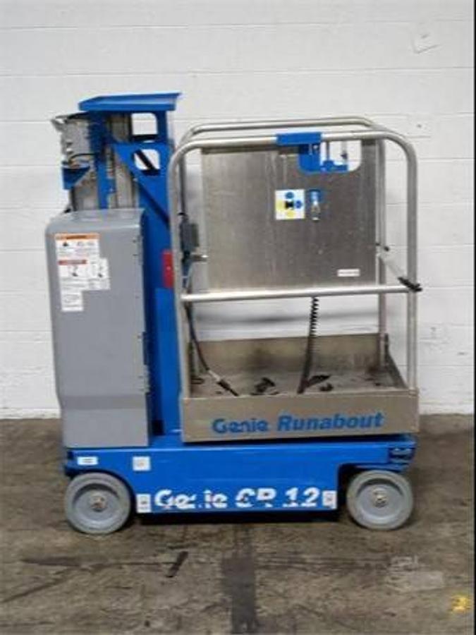 2019 Genie GR-12 Electric Vertical Mast Lift | 11’ Working Height | CSA Certified | Battery & Charger Included | Brampton ON | Export Ready