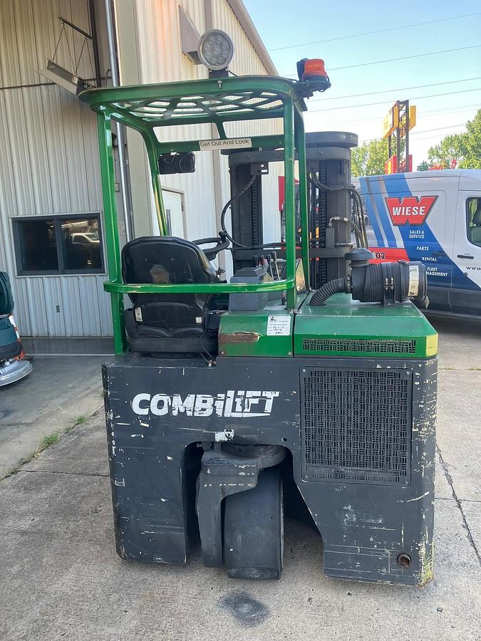 Combilift CB6000 – rear view – counterweight, rear tire, propane tank bracket – multi-directional LPG forklift – Brampton ON