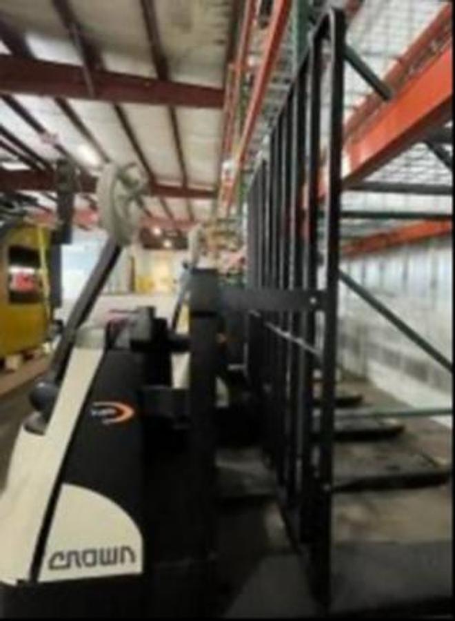 2014 Crown WP3040-45 CSA electric walkie pallet jack Brampton 4500 lb 27x45 forks battery charger extra export certified freezer compatible