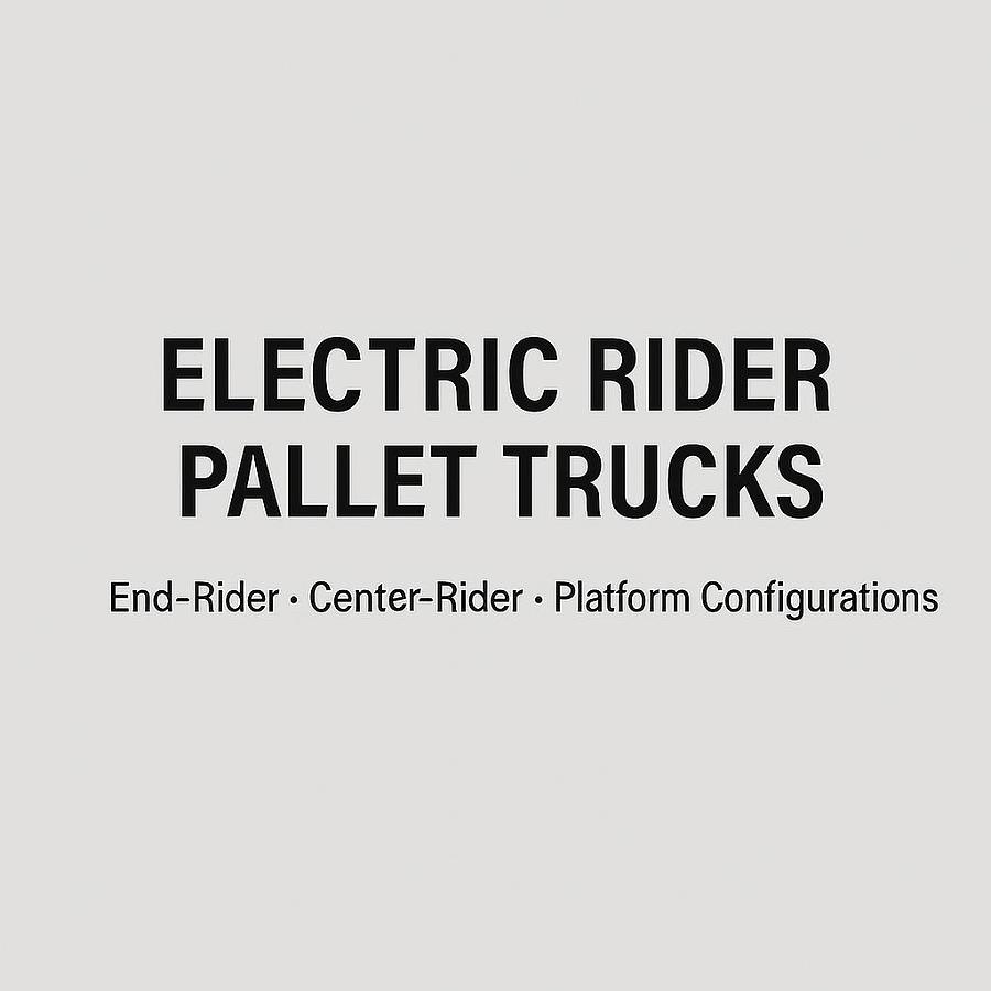 Electric rider pallet jack transporting pallets across a warehouse dock