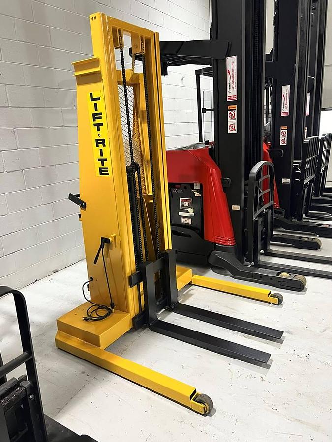 Sold-Lift-Rite-LT132-CSA-Electric-Stacker-1,320lb-132”-Lift-BramptonON